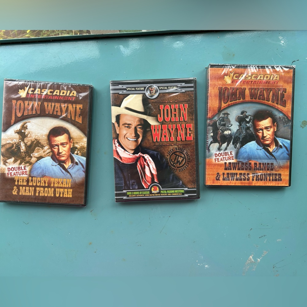 NWT sealed, never opened, three John Wayne DVDs